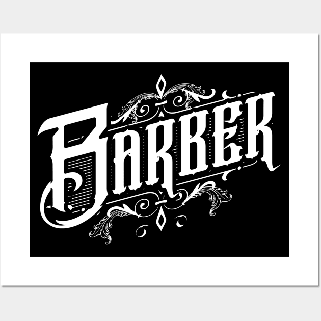 Barber Barber Hairstylist hairdresser Wall Art by BigWildKiwi